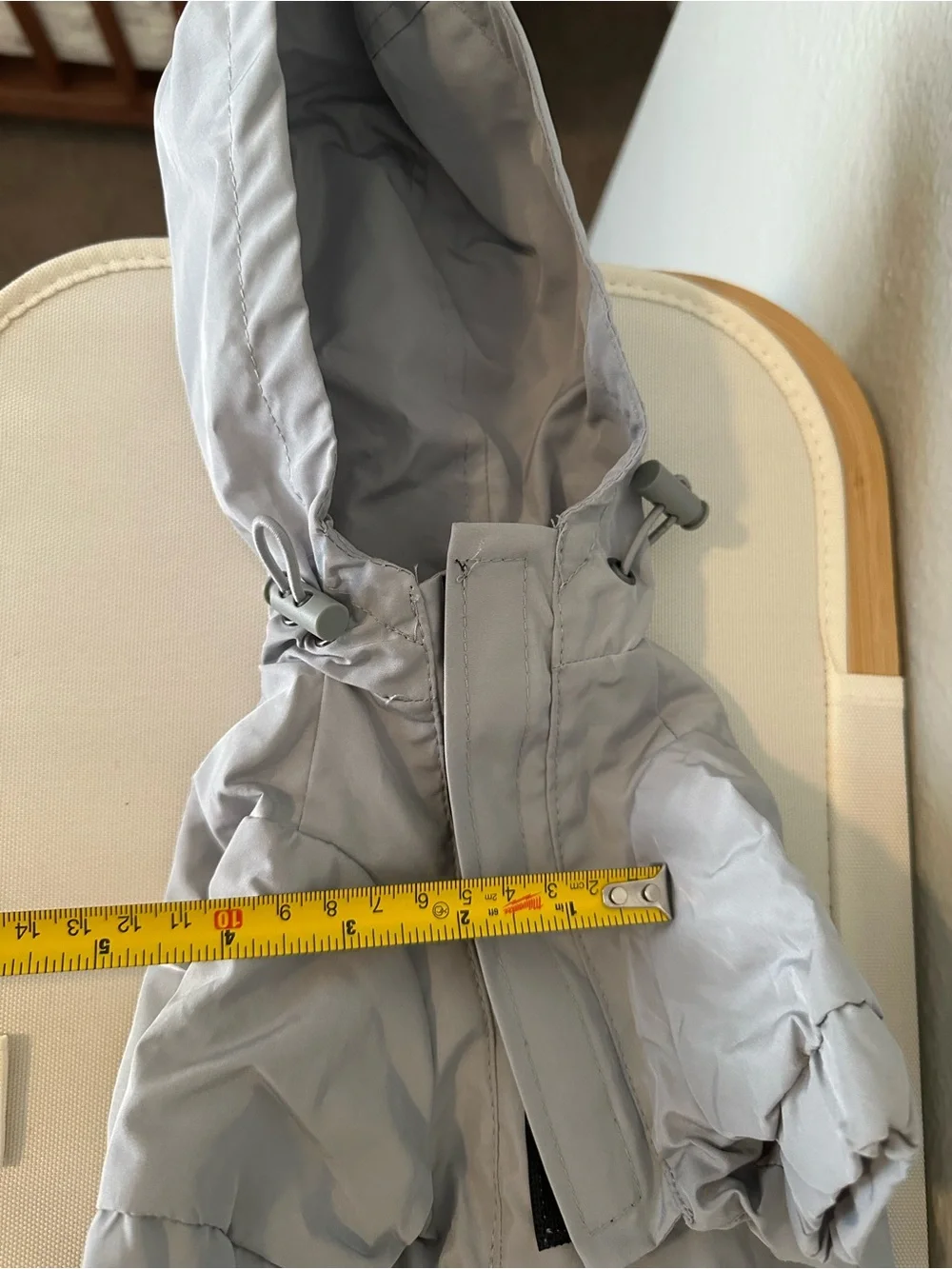 Reebok dog’s Gray and Black rain Jacket